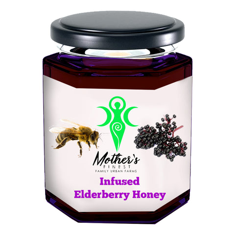 6oz. Elderberry Honey (Infused)